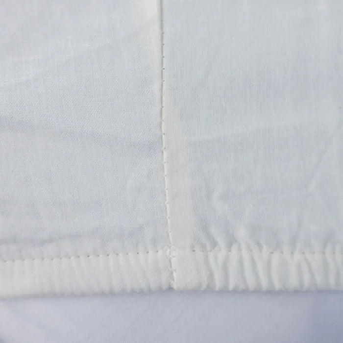 Bliss 3 - Pieces Premium Cotton Super King Duvet Cover Set Soft, Breathable, And Comfortable Bedding Stylish Duvet And Pillow shams - 260x220 cm, 50x75 cm - Off White
