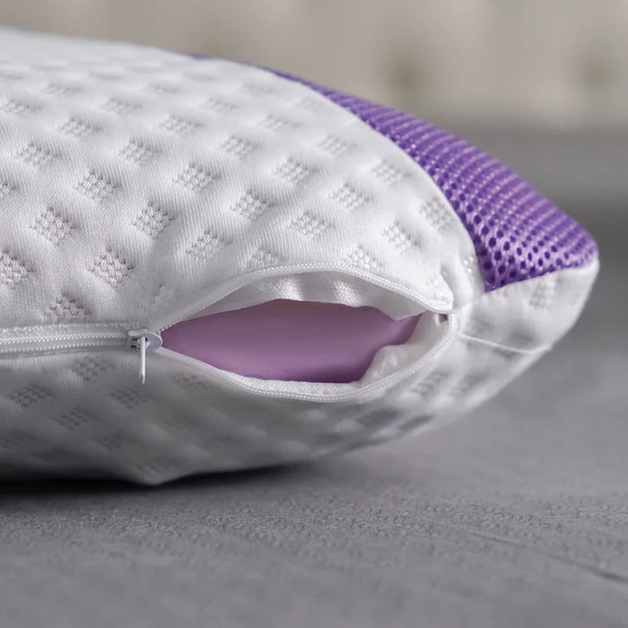 Repose Double Jacquard 3D Mesh Aroma Pillow Aromatherapy Sleep Pillow for Relaxation Soft, Breathable, Ergonomic Support for Neck And Shoulders Perfect for Restful Sleep 60X40X12Cm