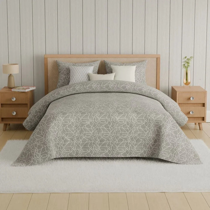 Oxford Reverie Jacquard King Comforter Set for Adults
