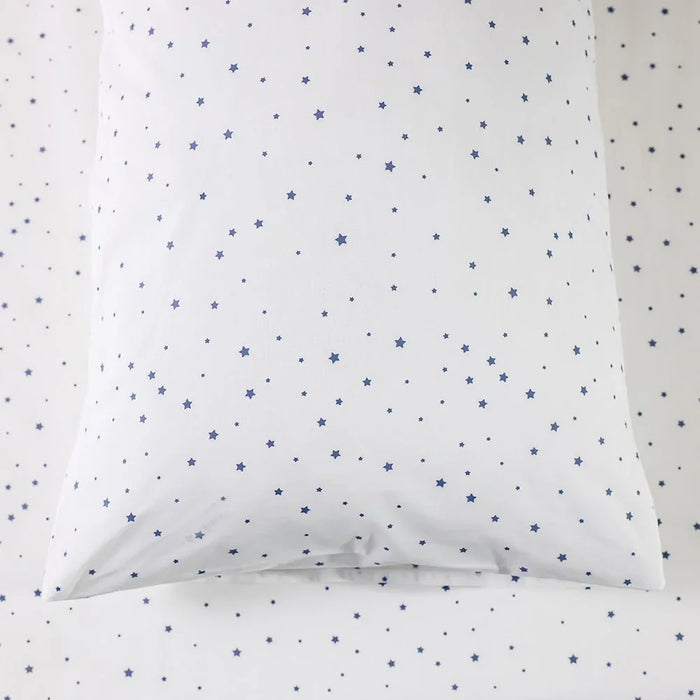 Dreamz Star Cotton Digital Printed Fitted Sheet with Pillow Case - Multi Color, 90x200+25 cm - Soft, Durable, Stylish Bedding For a Cozy Bedroom