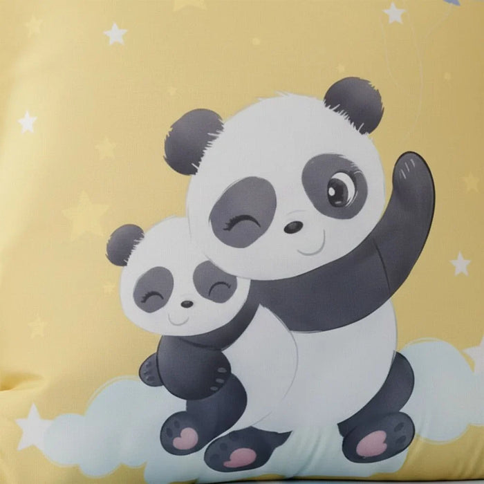 Dreamz Panda Filled Cushion 45x45 cm - Soft Microfiber Indoor Pillow For Home Decor, Cute Panda Design, Ideal For Kids' Rooms and Cozy Living Spaces