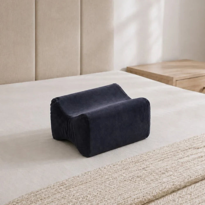 Knee Support Memory Foam Pillow, Navy, 20 x 25 x 12 cm, For Sleep Support