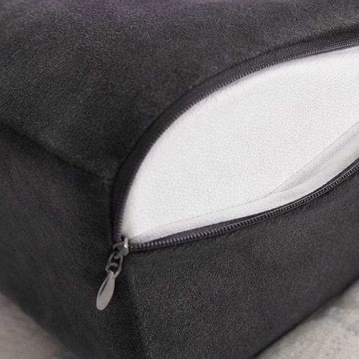 Knee Support Memory Foam Pillow, Navy, 20 x 25 x 12 cm, For Sleep Support