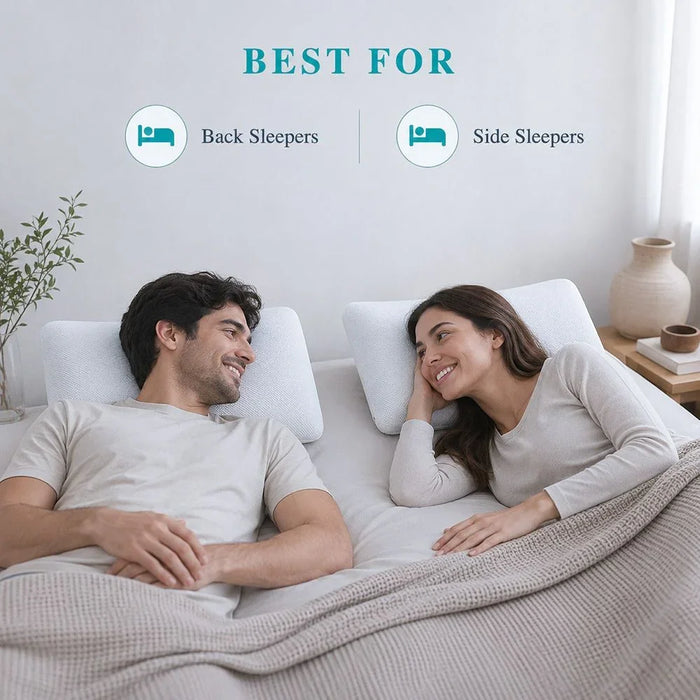 Mars Twin Medium Firm Foam Pillows for Sleep Support