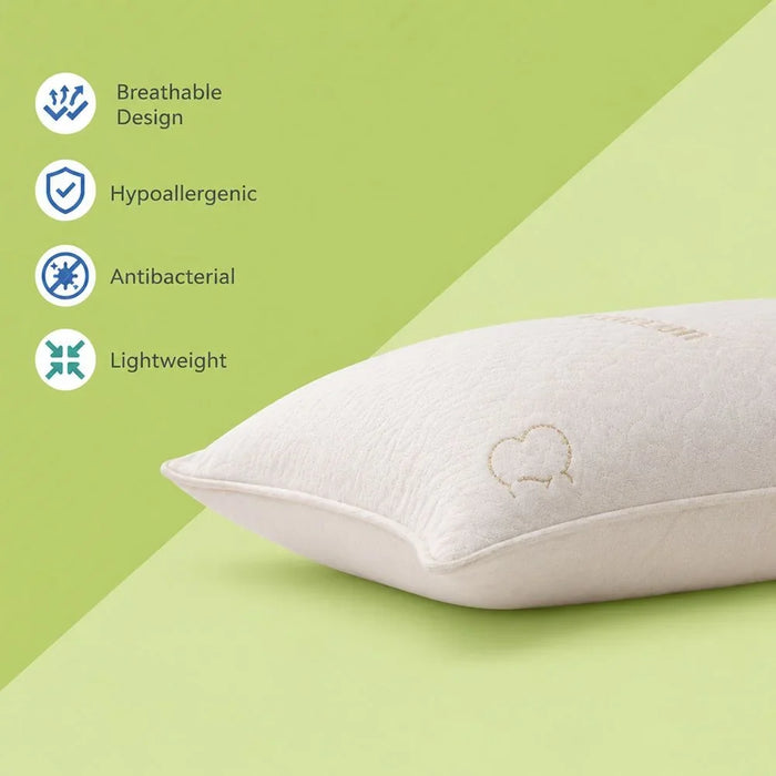 Organic Cotton Pillow - Beige, 50x70CM, For Sleep Support