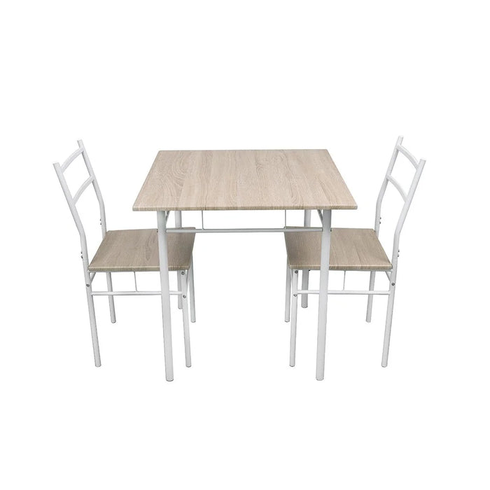Viola 1 + 2 Dining Set | 3-Piece Comfortable Dining Set | Kitchen Dining Table With 2 Dining Chairs | Modern Design Furniture For Dining Room - Light Oak