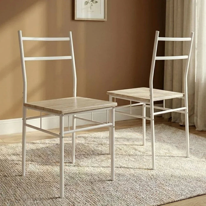 Viola 1 + 2 Dining Set | 3-Piece Comfortable Dining Set | Kitchen Dining Table With 2 Dining Chairs | Modern Design Furniture For Dining Room - Light Oak