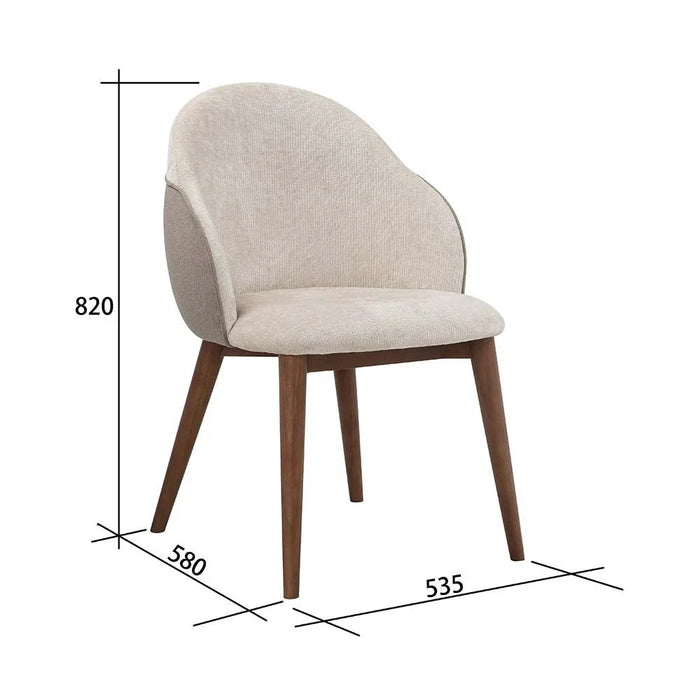 Austria 1 + 8-Seater Dining Set-Natural Walnut/Beige-With 2-Year Warranty