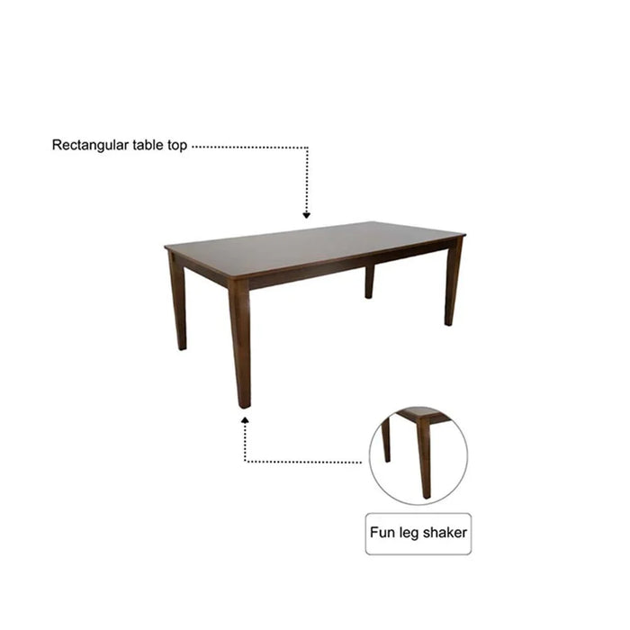 11-Piece Raytown 1 + 10 Solidwood Dining Set Dining Set Sturdy Kitchen Dining Table With 10-Seater Dining Chairs Wooden Modern Design Furniture For Home Dining Room - Walnut/Brown