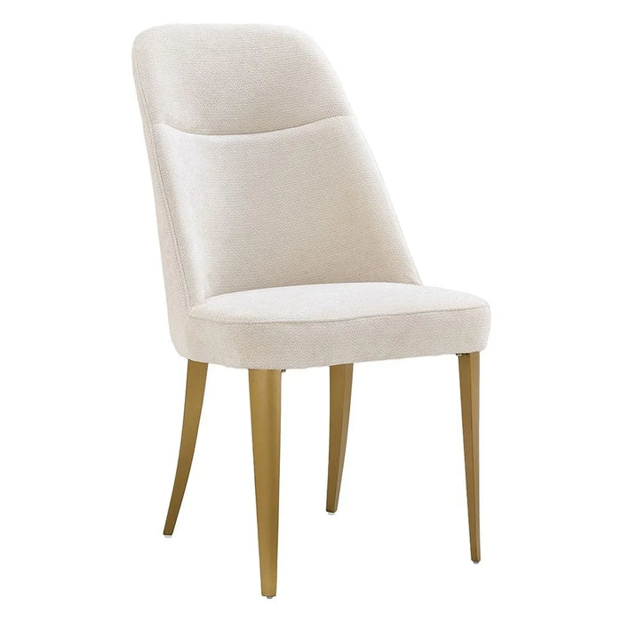 Augusta 1+8 Marble Top Dining Set - White Grey/ Matt Champagne Gold