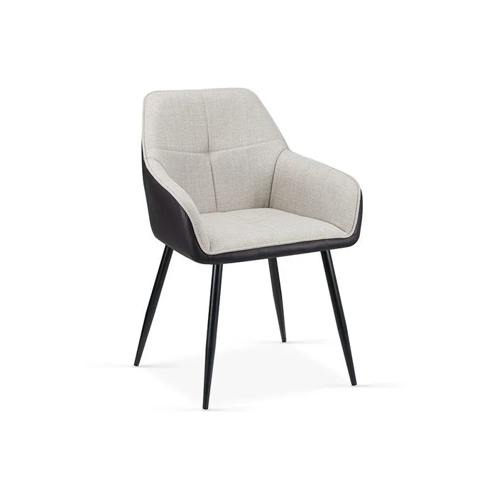 Elmont Dining Chair Set of 2 With PU Leather Upholstery |Sturdy Kitchen Dining Chairs Without Table Single Seater Modern Design Furniture For Dining Room L60xW56xH83.5cm