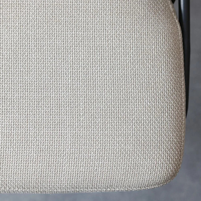 Mont Dining Chair Set of 2 With Fabric Upholstery |Sturdy Kitchen Dining Chairs Without Table Single Seater Modern Design Furniture For Dining Room L52xW50xH78cm-Beige/Brown