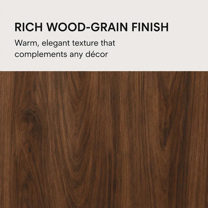 Andrei Wine Cabinet Sturdy Home Bar Organiser Cupboard Modern Design Furniture For Dining Room Living Room Kitchen 120.6x43x140cm Columbia Oak/Basalt