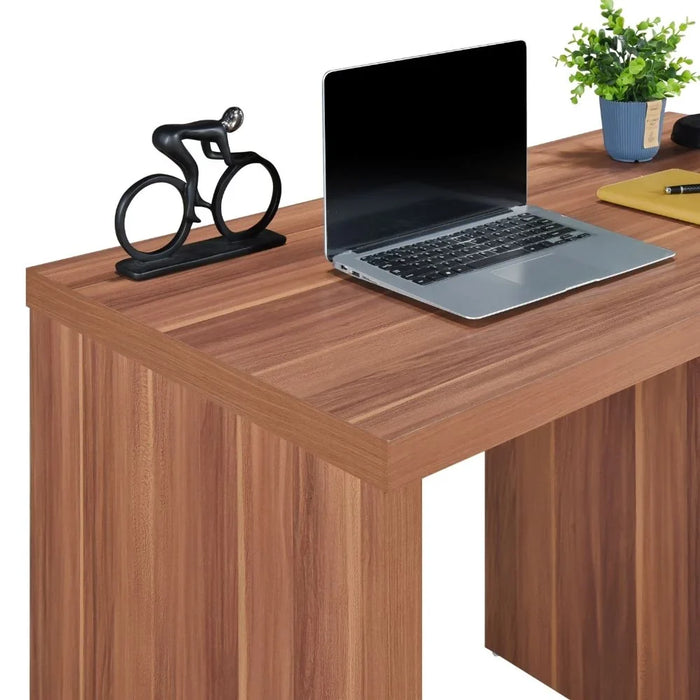 Saturn Office Desk Computer Table Office Desk Workstation Modern PC Laptop Gaming Table Wooden Study Table For Home Office Made In Malaysia L 120.7 x W 60.3 x H 78.4 cm Teak