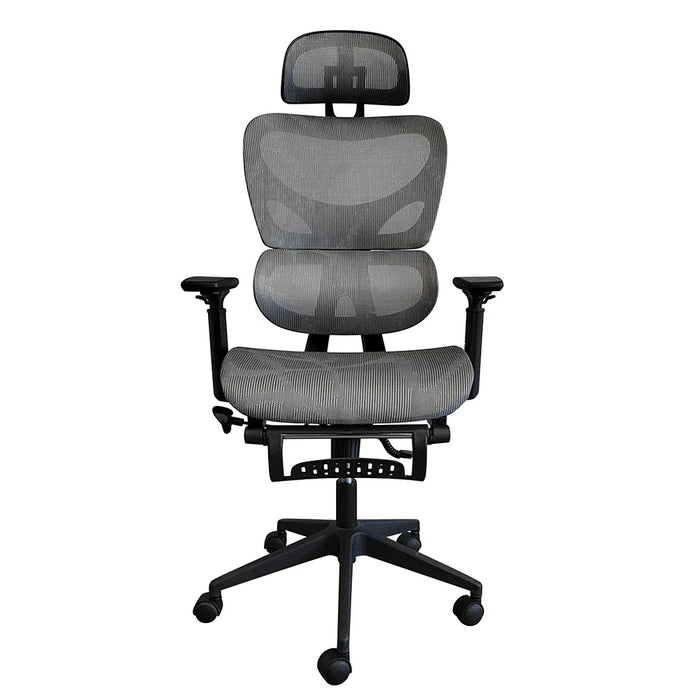 Britanica Office Chair High Back Ergonomic Gaming Chair Modern Home Desk Computer Chair 360° Swivel Office Chairs Adjustable Lumbar Support L 65 x W 63 x H 122 cm Grey