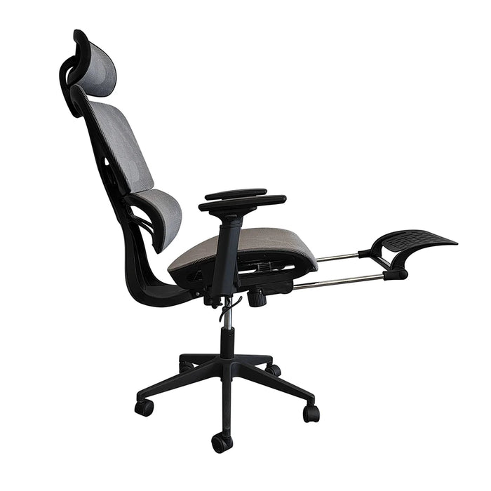 Britanica Office Chair High Back Ergonomic Gaming Chair Modern Home Desk Computer Chair 360° Swivel Office Chairs Adjustable Lumbar Support L 65 x W 63 x H 122 cm Grey