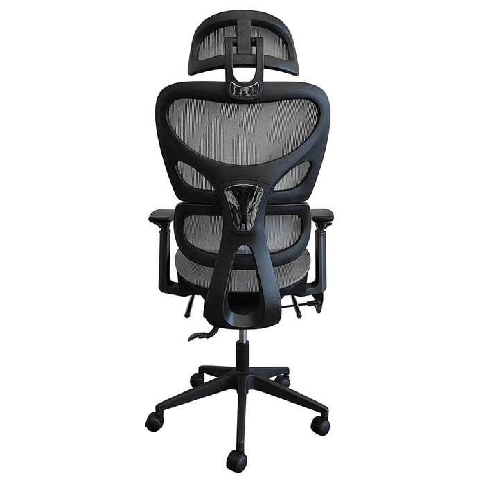Britanica Office Chair High Back Ergonomic Gaming Chair Modern Home Desk Computer Chair 360° Swivel Office Chairs Adjustable Lumbar Support L 65 x W 63 x H 122 cm Grey