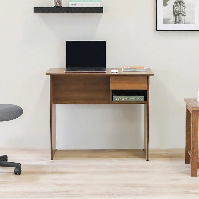 Maura Computer Table Office Desk Workstation Modern PC Laptop Gaming Table Wooden Study Table For Home Office L 90 x W 45 x H 75 cm Columbia