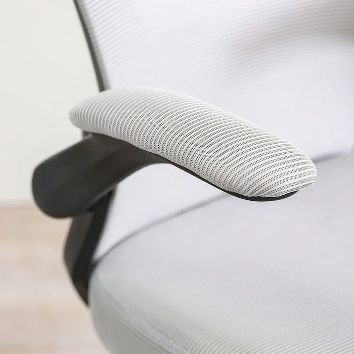 Alorica Office Chair Mid Back Ergonomic Gaming Chair Modern Home Desk Computer Chair 360° Swivel Office Chairs Adjustable Lumbar Support L 61 x W 62 x H 95 cm Light Grey