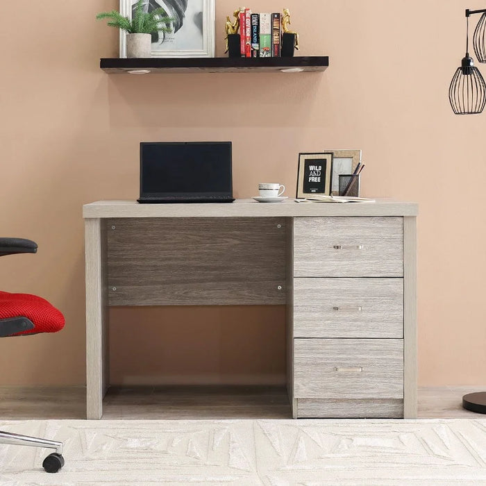 Saturn Office Desk Computer Table Office Desk Workstation Modern PC Laptop Gaming Table Wooden Study Table For Home Office Made In Malaysia L 120.7 x W 60.3 x H 78.4 cm Grey Oak