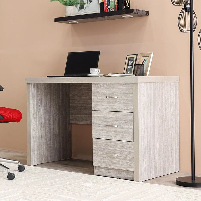 Saturn Office Desk Computer Table Office Desk Workstation Modern PC Laptop Gaming Table Wooden Study Table For Home Office Made In Malaysia L 120.7 x W 60.3 x H 78.4 cm Grey Oak