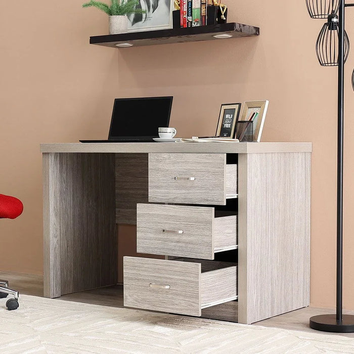 Saturn Office Desk Computer Table Office Desk Workstation Modern PC Laptop Gaming Table Wooden Study Table For Home Office Made In Malaysia L 120.7 x W 60.3 x H 78.4 cm Grey Oak