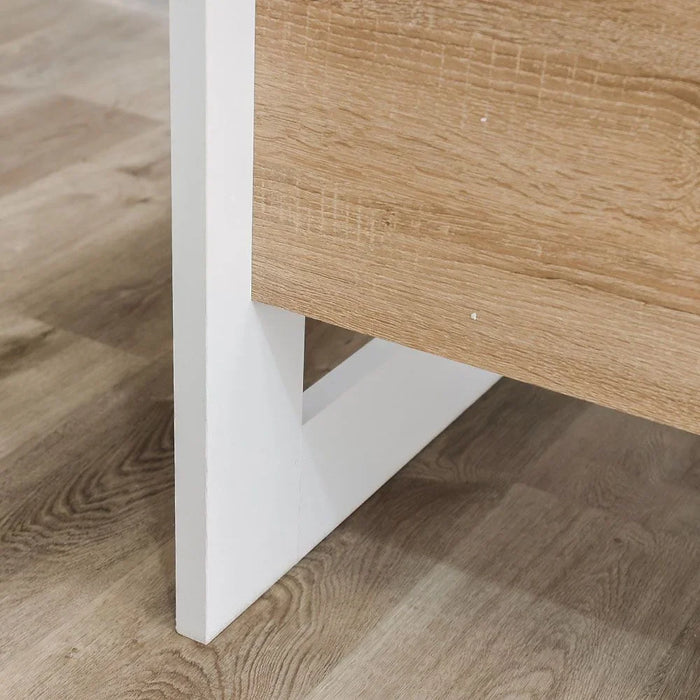 Tecno Study Desk Computer Table Office Desk Workstation Modern PC Laptop Gaming Table Wooden Study Table For Home Office L 120.5 x W 70 x H 77.5 cm White Oak & White
