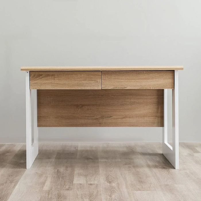 Tecno Study Desk Computer Table Office Desk Workstation Modern PC Laptop Gaming Table Wooden Study Table For Home Office L 120.5 x W 70 x H 77.5 cm White Oak & White