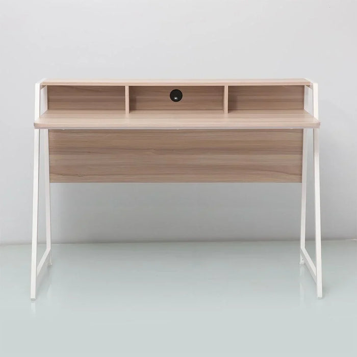 Gracyn Study Desk Computer Table Office Desk Workstation Modern PC Laptop Gaming Table Wooden Study Table For Home Office Ash White