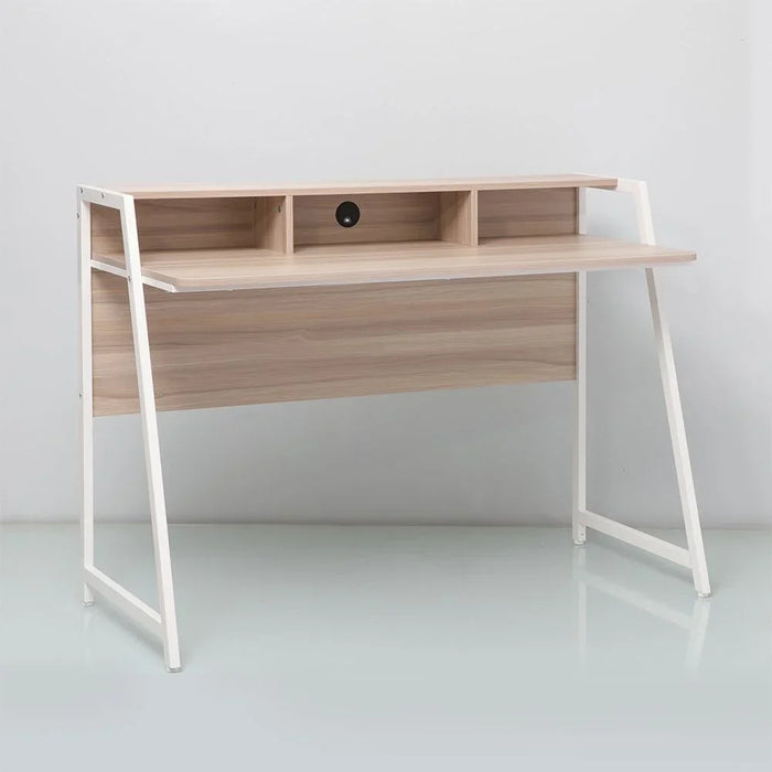 Gracyn Study Desk Computer Table Office Desk Workstation Modern PC Laptop Gaming Table Wooden Study Table For Home Office Ash White