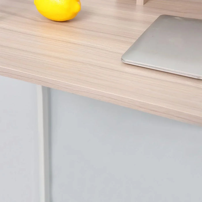 Gracyn Study Desk Computer Table Office Desk Workstation Modern PC Laptop Gaming Table Wooden Study Table For Home Office Ash White
