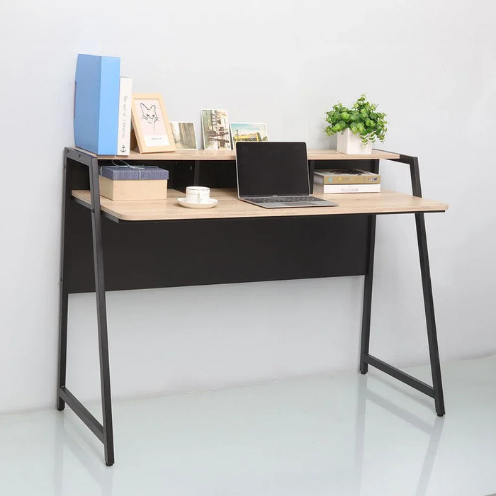 Gracyn Study Desk Computer Table Office Desk Workstation Modern PC Laptop Gaming Table Wooden Study Table For Home Office Oak/Black
