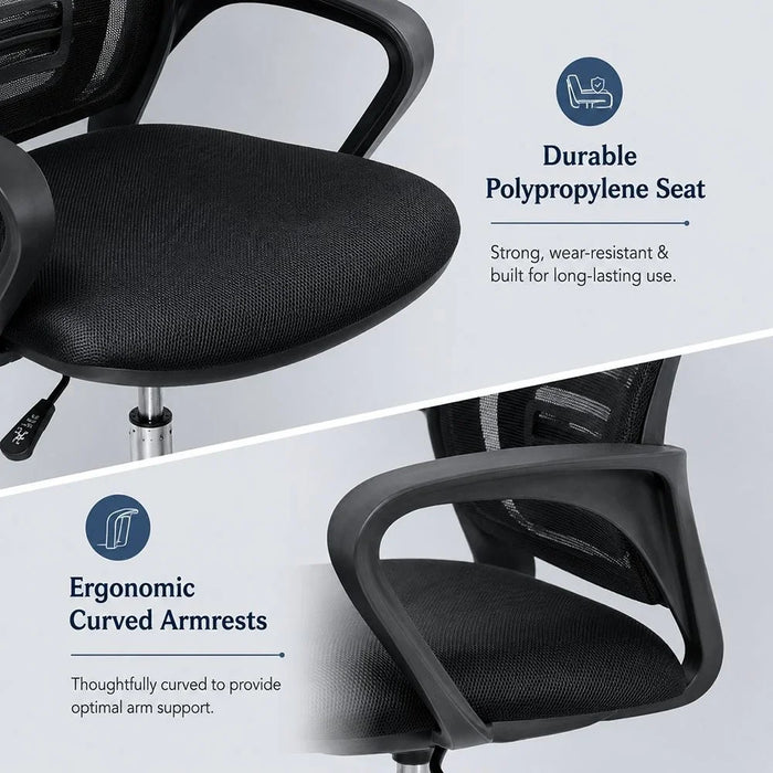 Herald Office Chair - Black/Chrome