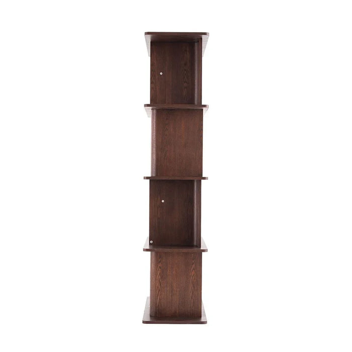 Alhamra Bookcase/Display Cabinet | Modern Design Organiser Cupboard | Multifunctional Display Rack Book Case For Home L100xW40xH180cm - Dark Brown