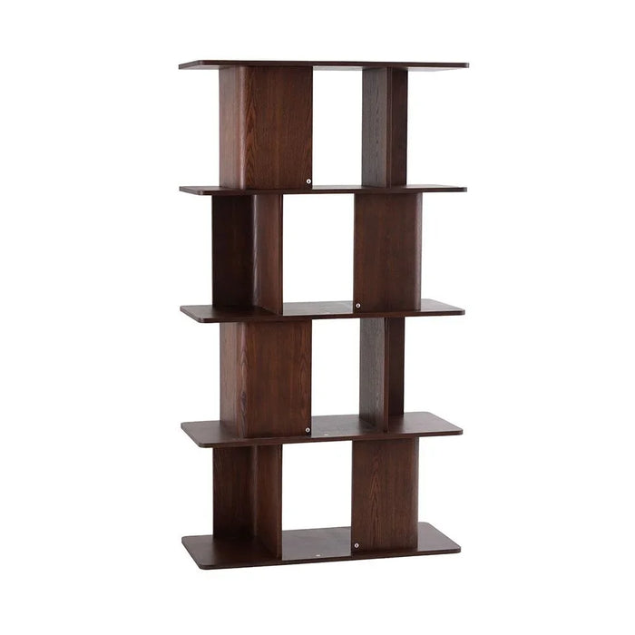 Alhamra Bookcase/Display Cabinet | Modern Design Organiser Cupboard | Multifunctional Display Rack Book Case For Home L100xW40xH180cm - Dark Brown