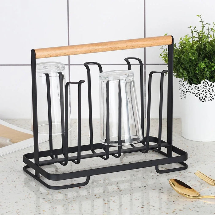 Atticus Cup Holder Black 24 X 13 X 20.6 Cm