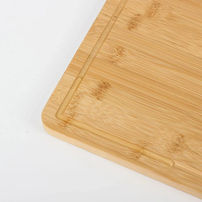 Danube Home Loretta Bamboo Chopping Board 38 X 25 X 1.5 Cm | Bamboo Cutting Board | Wooden Chopping Board For Home Dining Kitchen - Natural