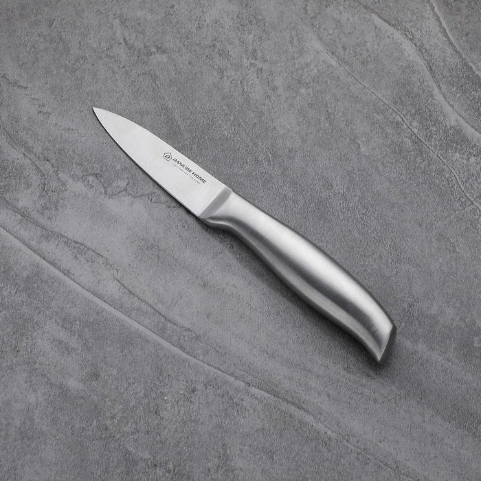 Danube Home Chef'S Delight Celina 3.5 Inch Paring Knife Precision Cutting Stainless Steel Blade Ergonomic Handle Essential Kitchen Tool For Fruits And Vegetables Silver