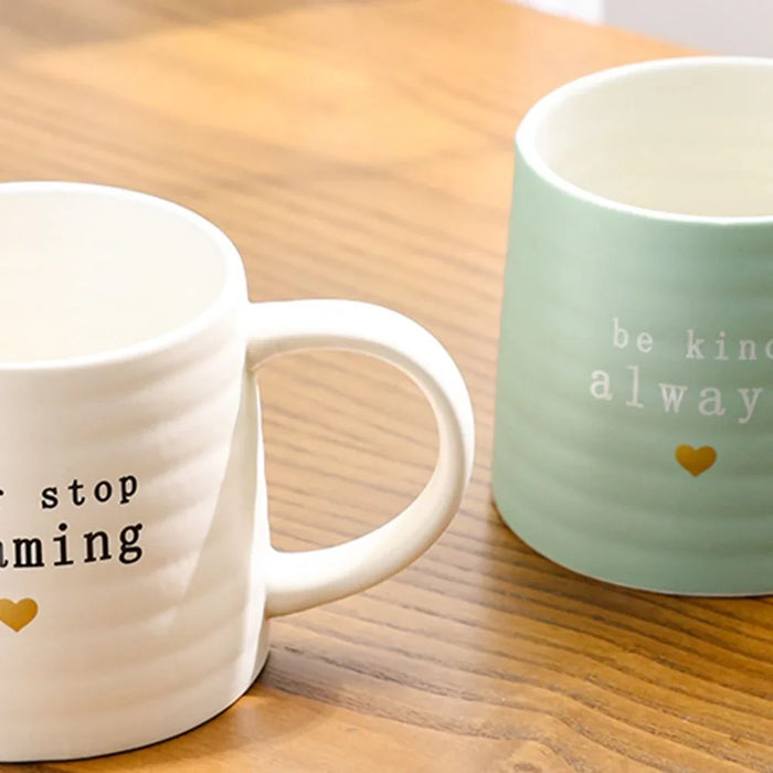 Danube Home Danube Essential 2-Piece New Bone China Mug Set Elegant Durable Perfect For Everyday Use And Gifting 8.6X9.6X8.6Cm 370Ml