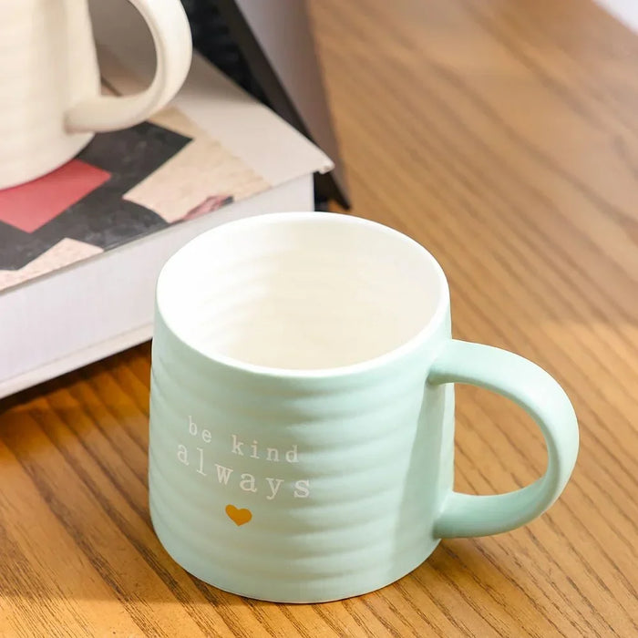 Danube Home Danube Essential 2-Piece New Bone China Mug Set Elegant Durable Perfect For Everyday Use And Gifting 8.6X9.6X8.6Cm 370Ml