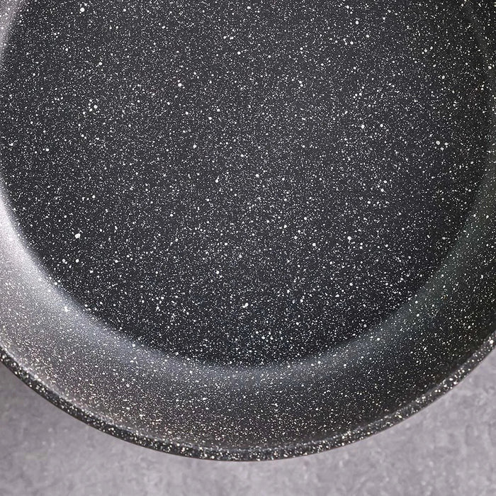 Chef's Delight Bistro Bliss Fry Pan – Non-Stick Durable Frying Pan for Gas & Induction Cooktops – Easy Clean Cooking Pan for Eggs, Meats, Vegetables, Kitchen 24x4.8cm - Brown