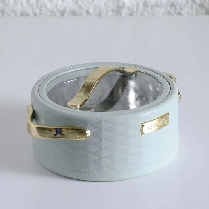 Luxura Klass 3-Piece Casserole Set - Mint Green, Hot Pot Cookware, 1500ml, 2000ml, 2500ml, Durable Stainless Steel, Airtight Lids, Easy Clean, Perfect for Kitchen & Table Top