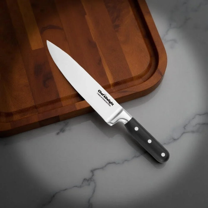 Chef’s Delight Chef Knife – Professional Stainless Steel Kitchen Knife for Precision Cutting, Chopping & Slicing | Ergonomic Handle | Essential Chef Tool for Home & Commercial Use 8Inch