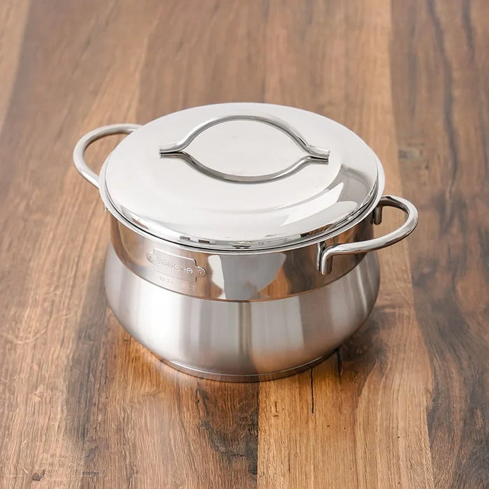 BONERA Venus Mega 10-Piece Stainless Steel Cookware Set - Durable Pots & Pans for Induction Cooking, Premium Kitchen Cookware, Elegant Kitchen Essentials