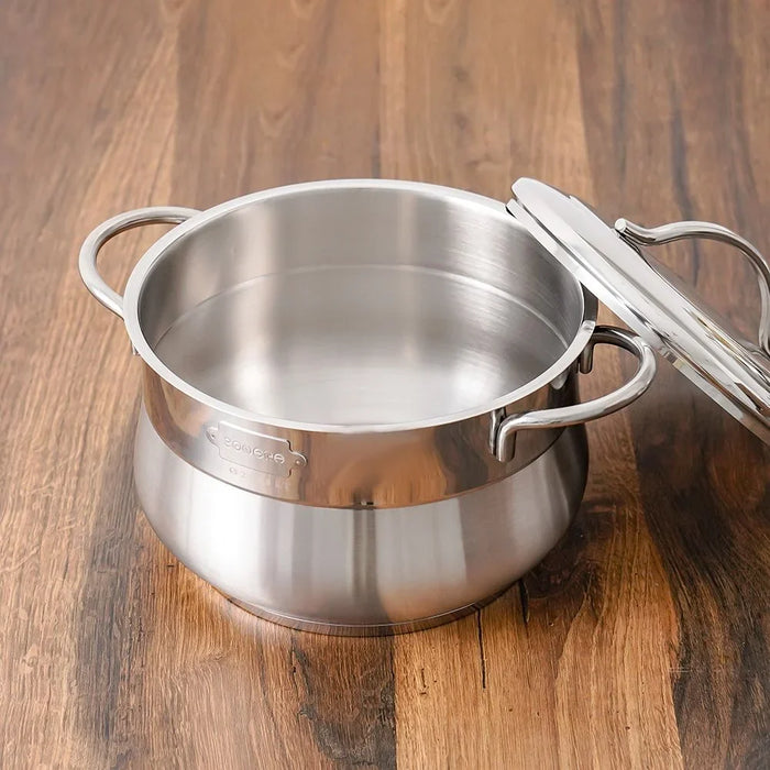 BONERA Venus Mega 10-Piece Stainless Steel Cookware Set - Durable Pots & Pans for Induction Cooking, Premium Kitchen Cookware, Elegant Kitchen Essentials