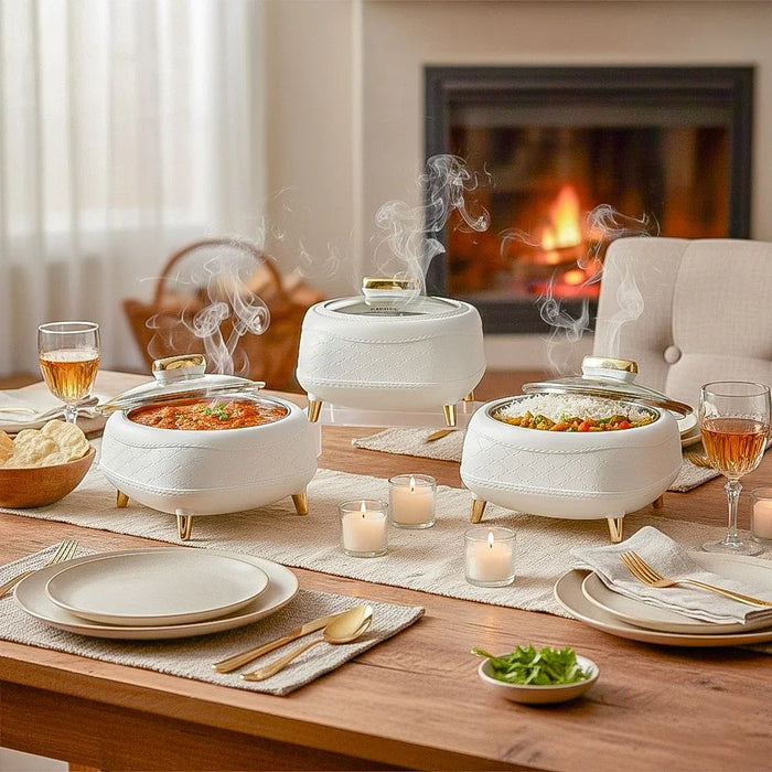 Kingston Klass Casserole Set 3Pc 1500ml 2000ml 2500ml Hot Pot