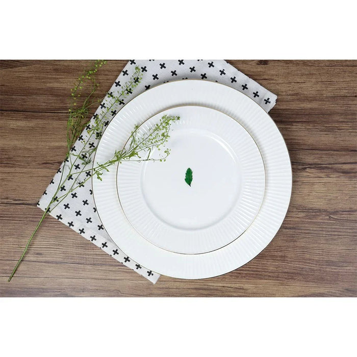 Royal Orchid Dinner Plate - 27cm, White, For Dining