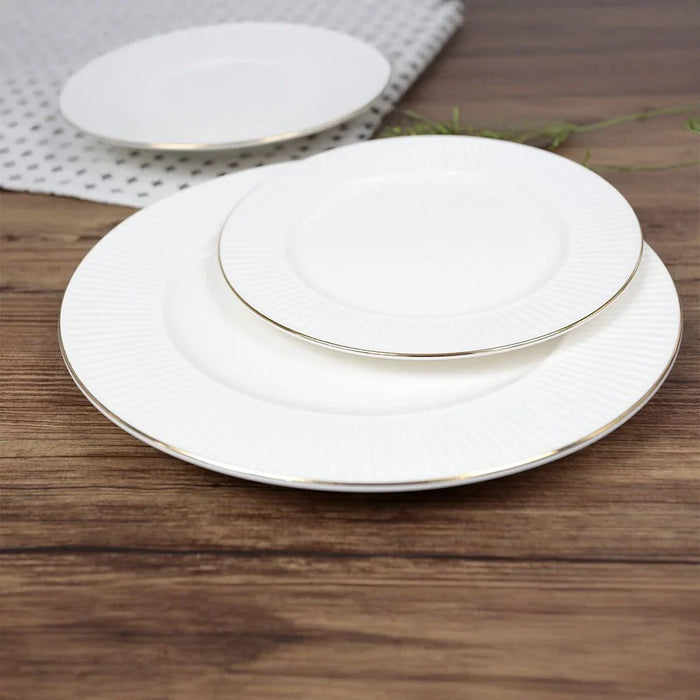 Royal Orchid Dinner Plate - 27cm, White, For Dining