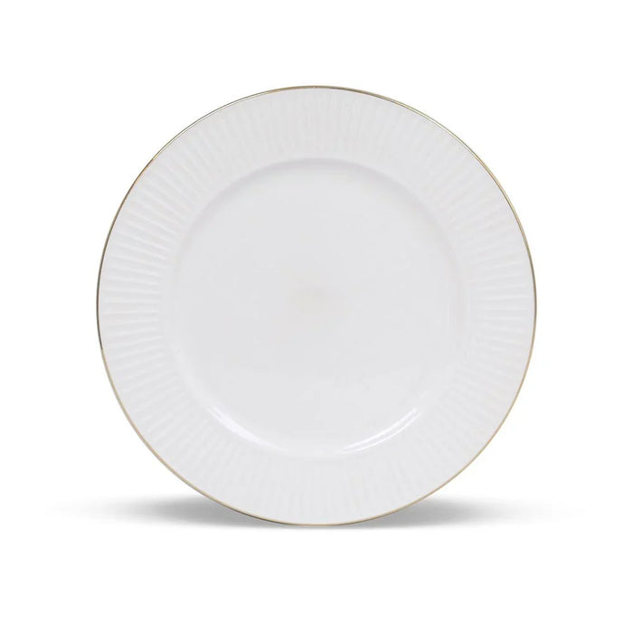 Royal Orchid New Bone China Embossed Side Plate – 20cm | Elegant Dinnerware for Modern Dining | Durable & Stylish Tableware | Ideal for Serving & Entertaining
