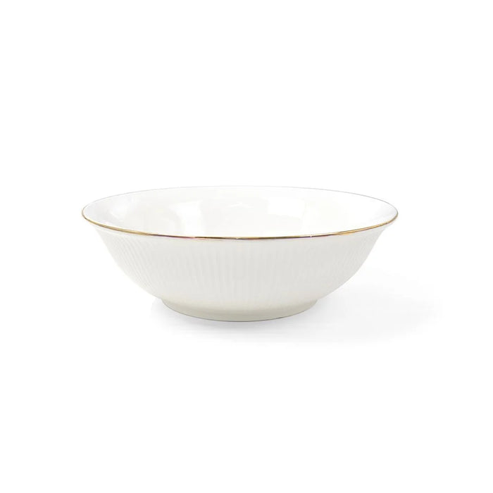 Royal Orchid Serving Bowl 23cm Bone China Embossed Bowl